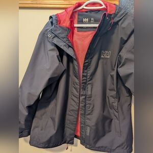 Helly Hansen Navy Jacket with Pink Interior
